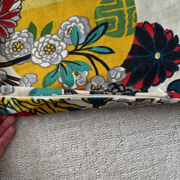 Floral and Dragon Patterned Fabric - Picture 3 of 5